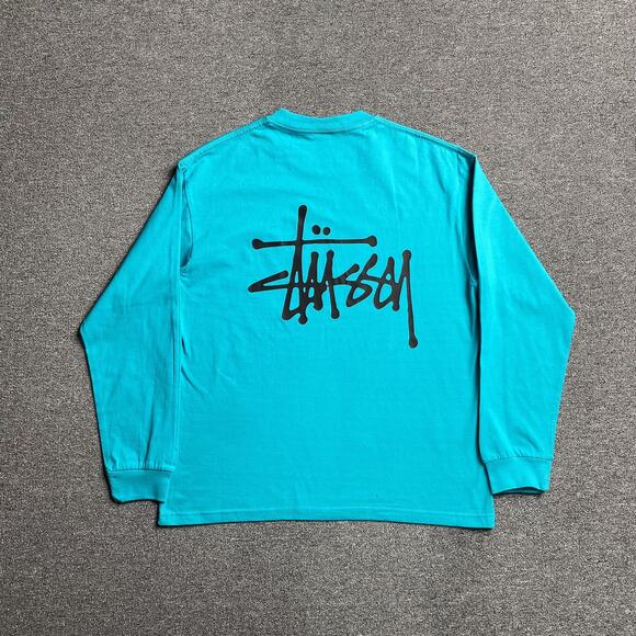 StussyLong Sleeve T-Shirt in blue